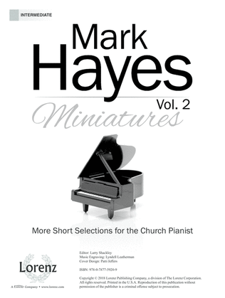 Book cover for Mark Hayes Miniatures, Vol. 2 (Digital Delivery)