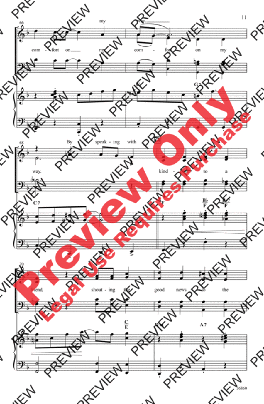 Walk Like Jesus 4-Part scores gallery preview page 11