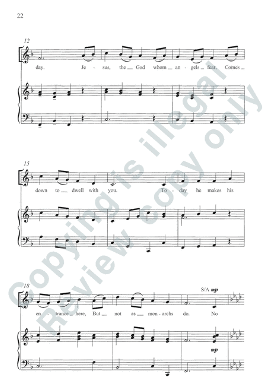 Somerset Anthem Books, Volume I (Advent & Christmas) 3-Part scores gallery preview page 28