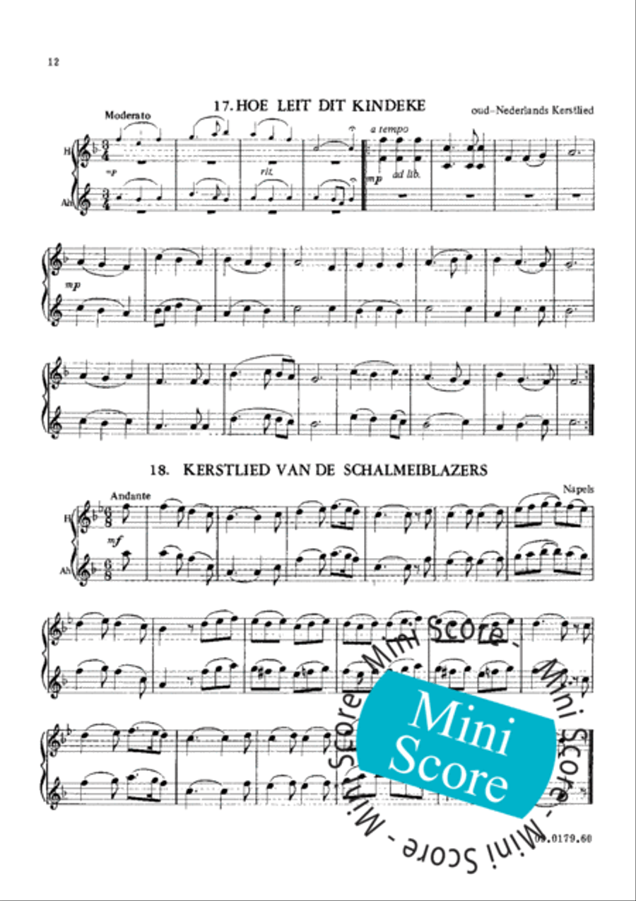 32 Christmas Melodies Woodwind Duet scores gallery preview page 15