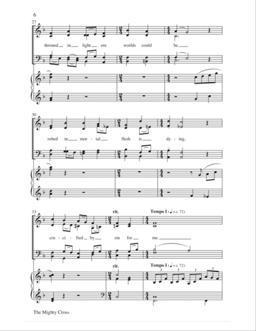 The Mighty Cross 4-Part scores gallery preview page 7
