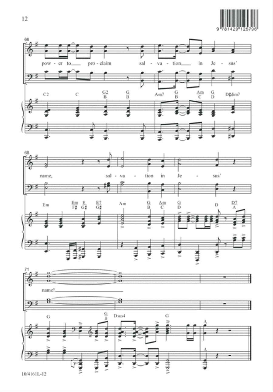 Hear the Call of the Kingdom 4-Part scores gallery preview page 13