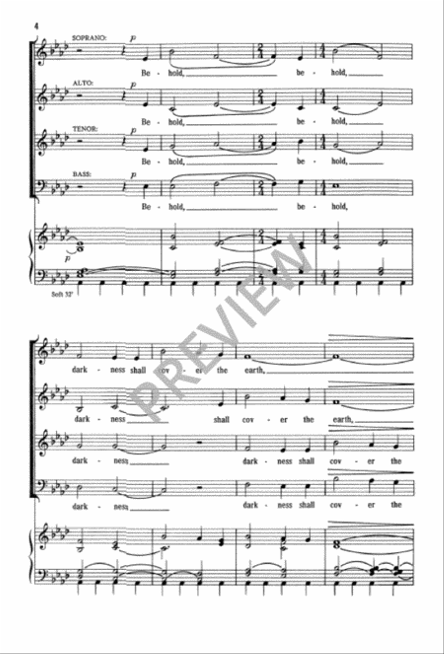 Arise, Shine, for Your Light Has Come 4-Part scores gallery preview page 4