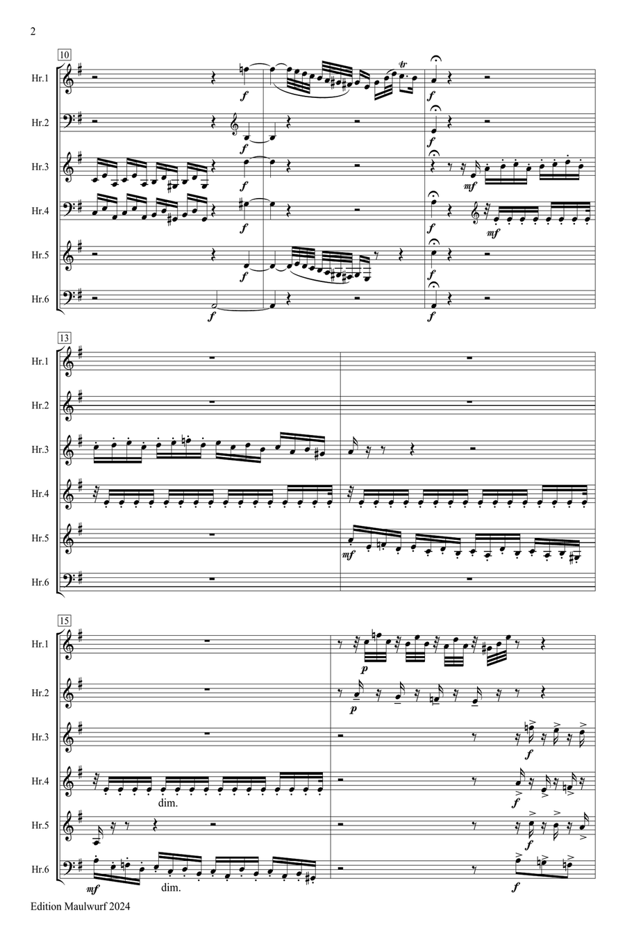 Toccata con Fuga in d Horn scores gallery preview page 2