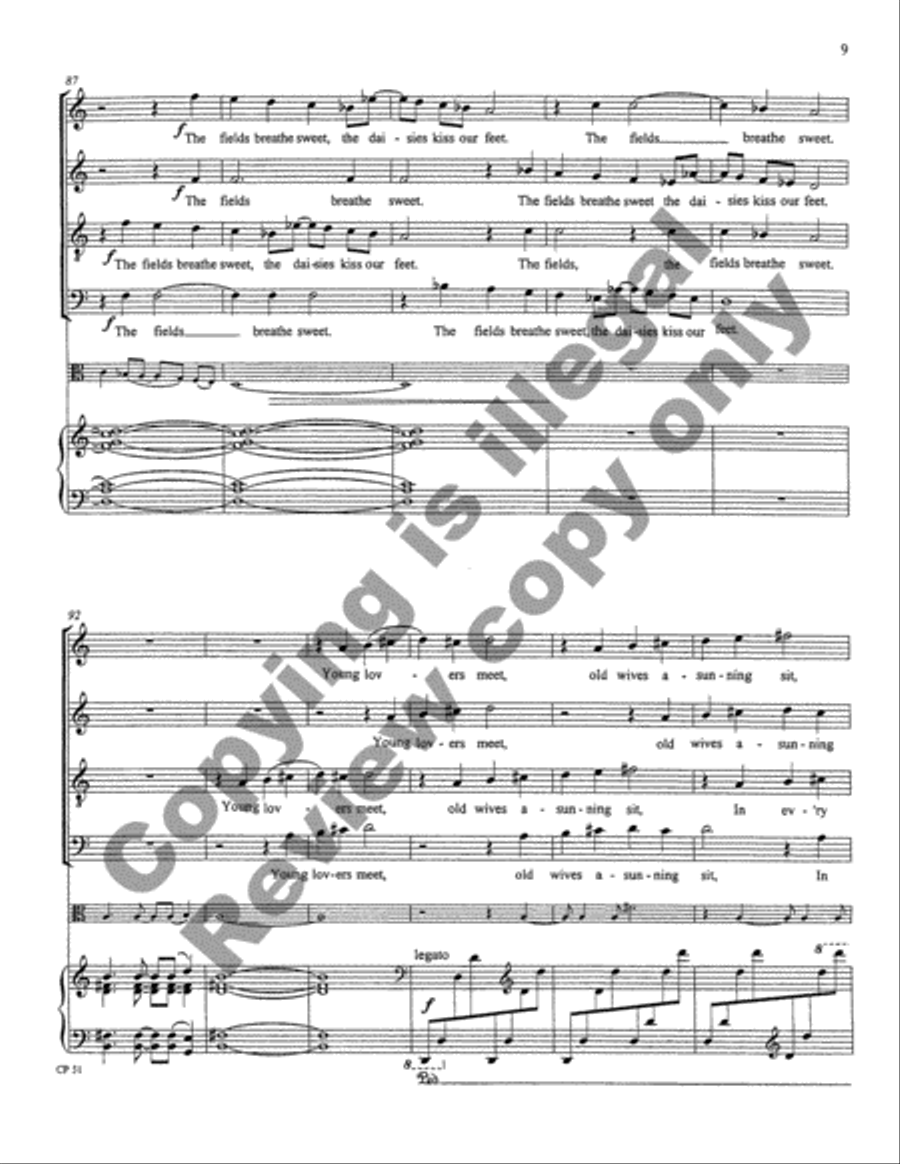A Song, A Prayer, A Voyage 4-Part scores gallery preview page 9