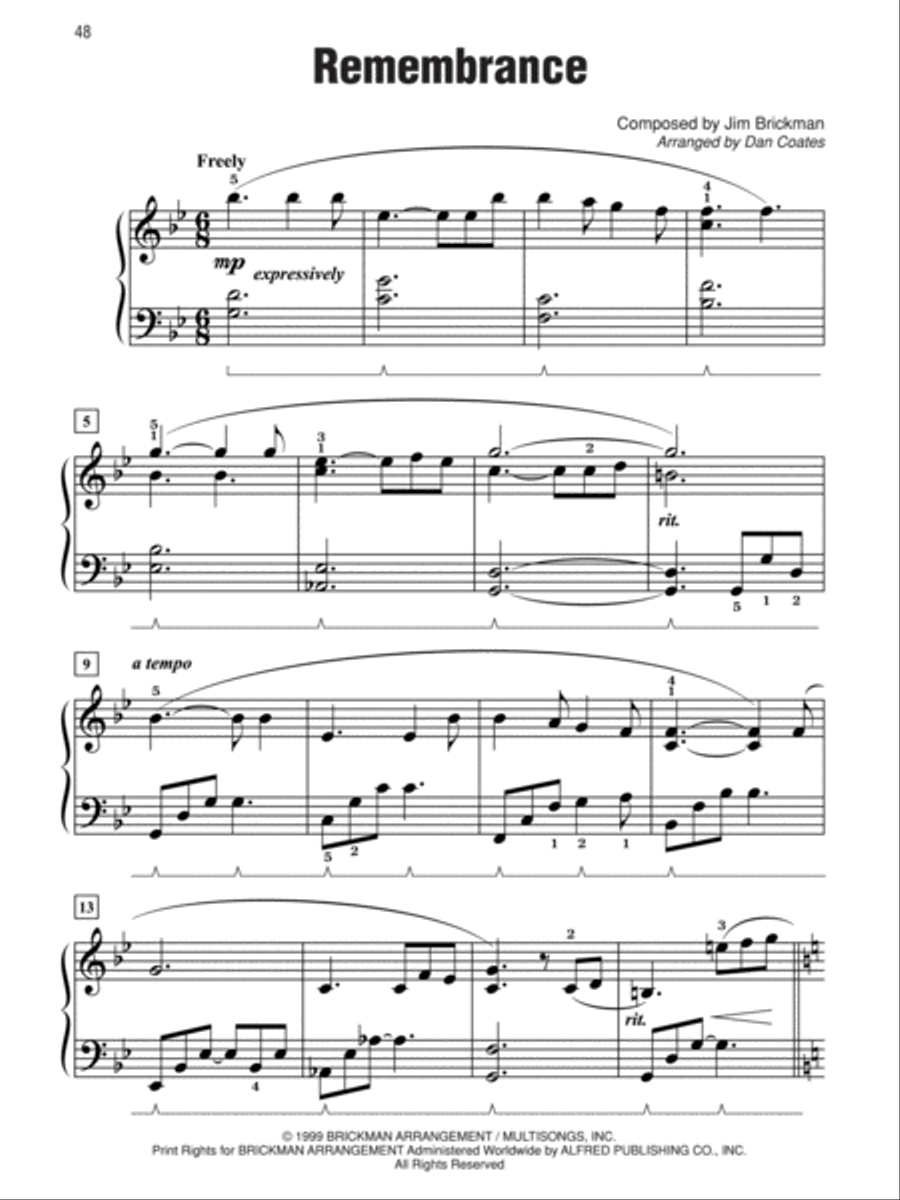 Simply Brickman Easy Piano scores gallery preview page 4