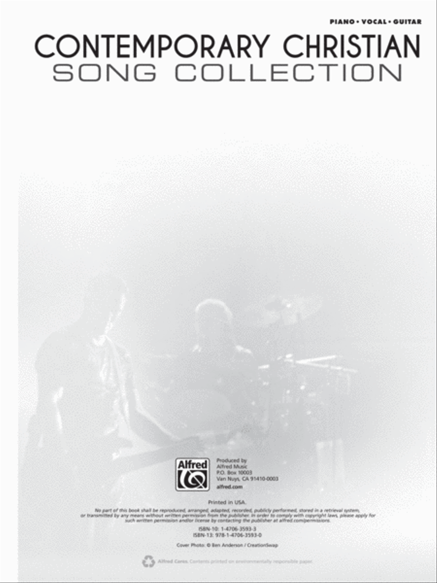 Contemporary Christian Song Collection Piano, Vocal, Guitar scores gallery preview page 2