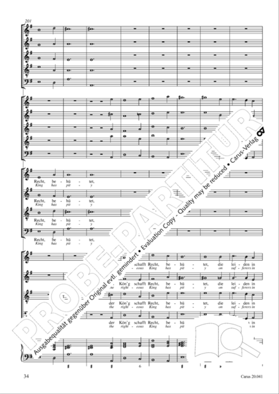 My soul, now bless thy Maker (Nun lob, mein Seel, den Herren) 4-Part scores gallery preview page 35