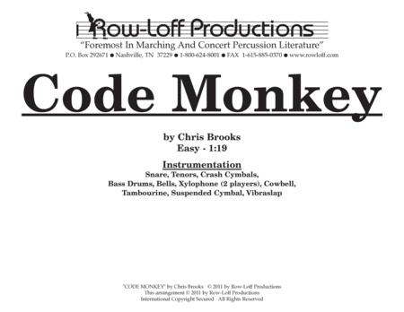 Code Monkey w/Tutor Tracks