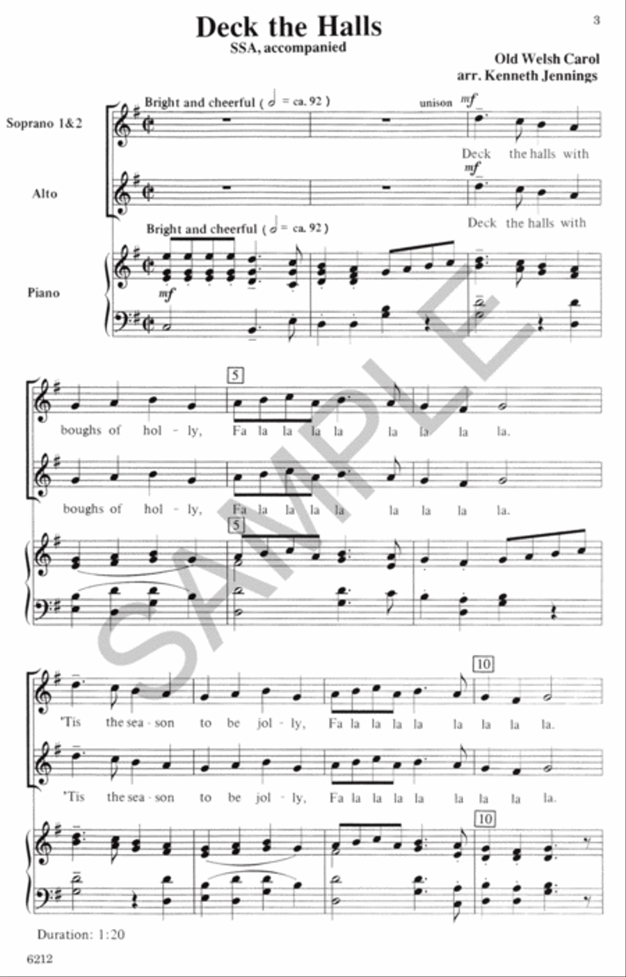 Deck the Halls Women's Choir scores gallery preview page 2