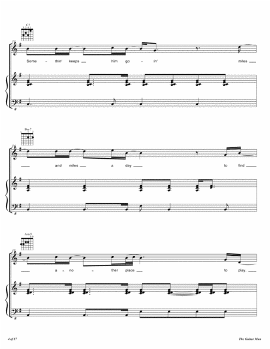 The Guitar Man Voice scores gallery preview page 5