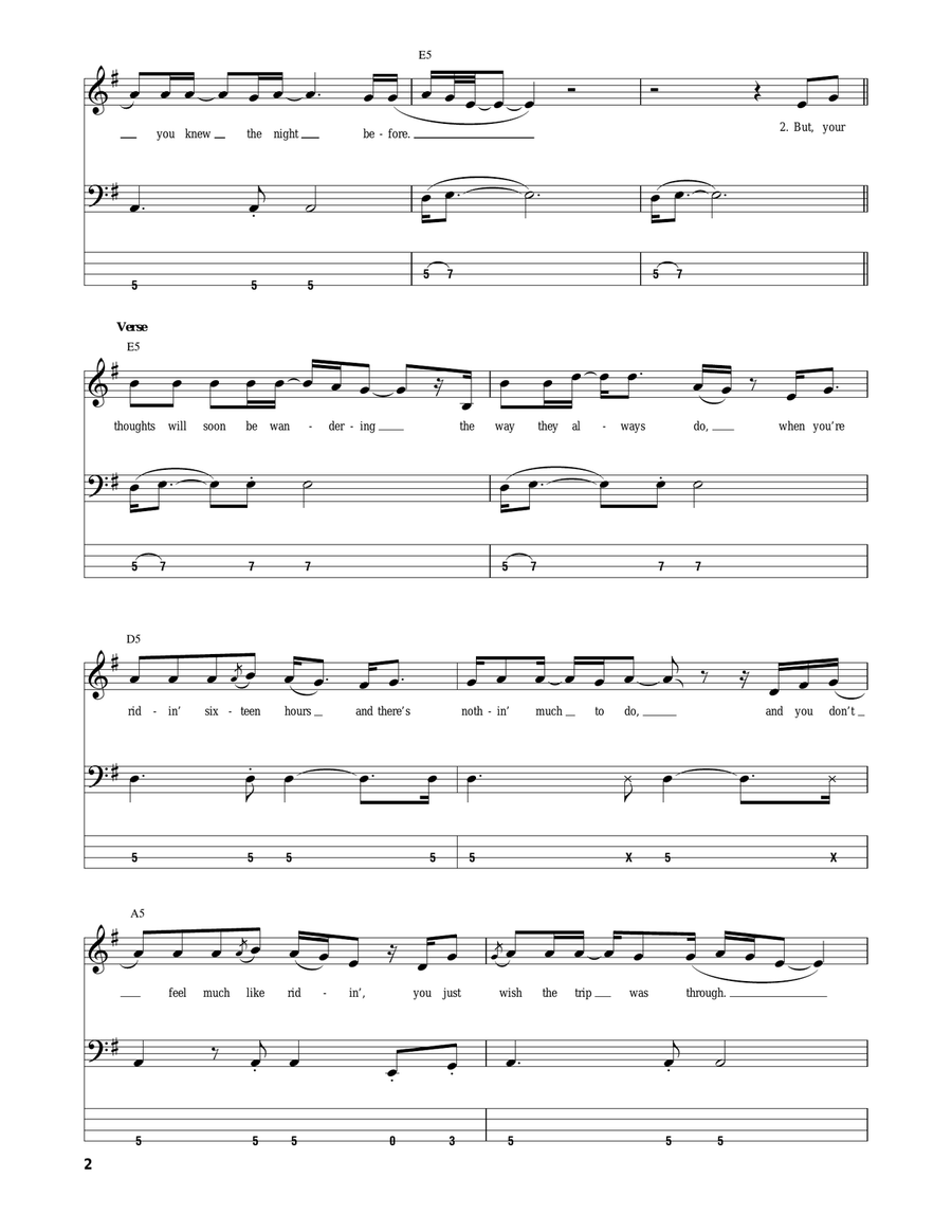 Turn The Page Acoustic Guitar scores gallery preview page 2