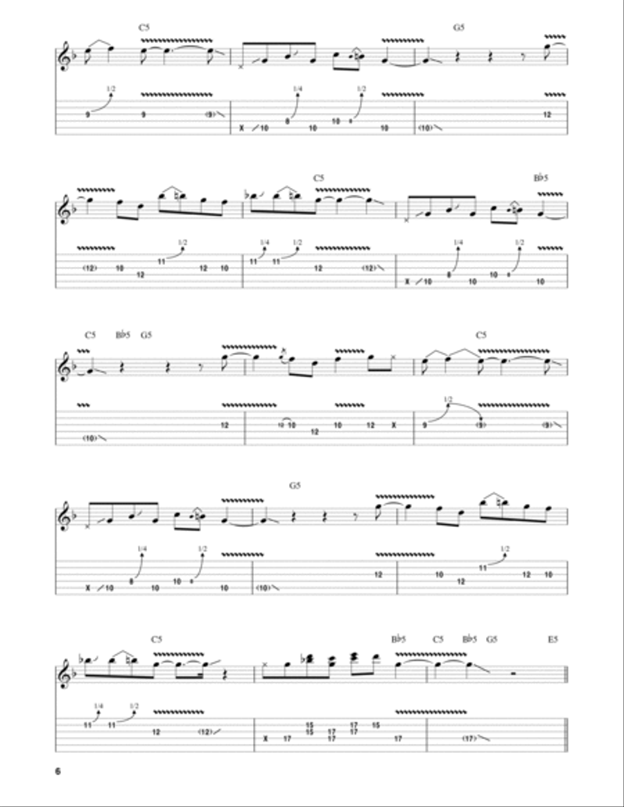Surfing With The Alien Electric Guitar scores gallery preview page 6