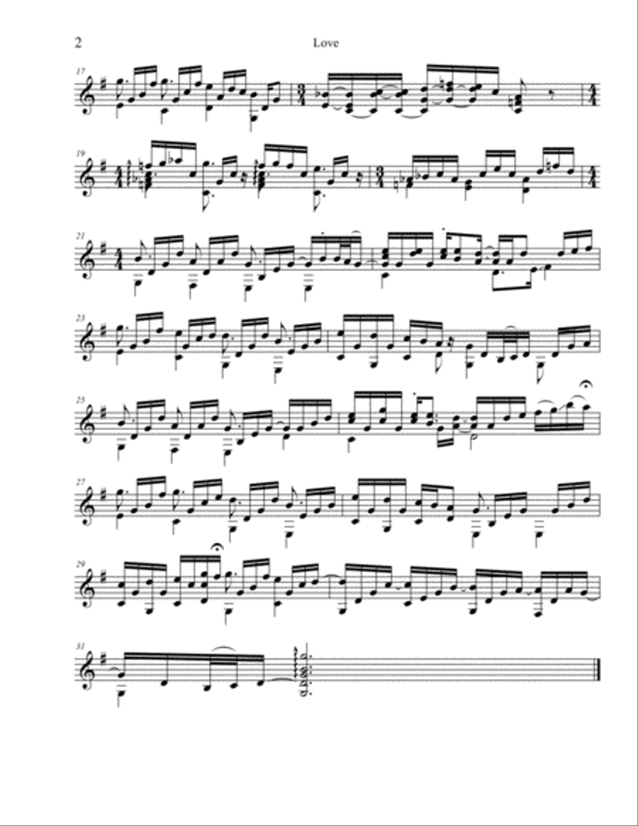 FRUIT OF THE SPIRIT: I. LOVE Guitar Tablature scores gallery preview page 6