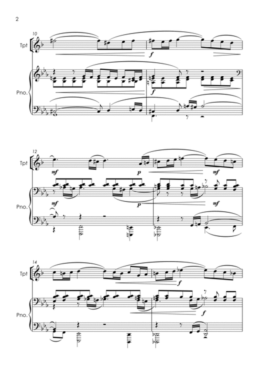 Vocalise (Rachmaninoff) - trumpet and piano with FREE BACKING TRACK image number null