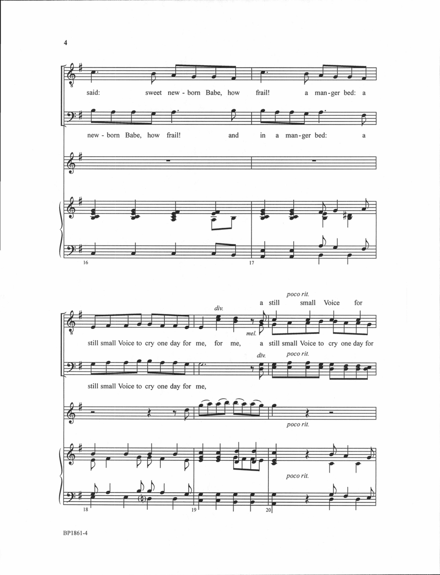 Where Shepherds Lately Knelt - TTBB TTBB scores gallery preview page 4