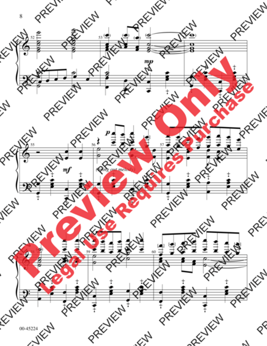 Hark! I Hear the Harps Eternal Handbell Choir scores gallery preview page 8