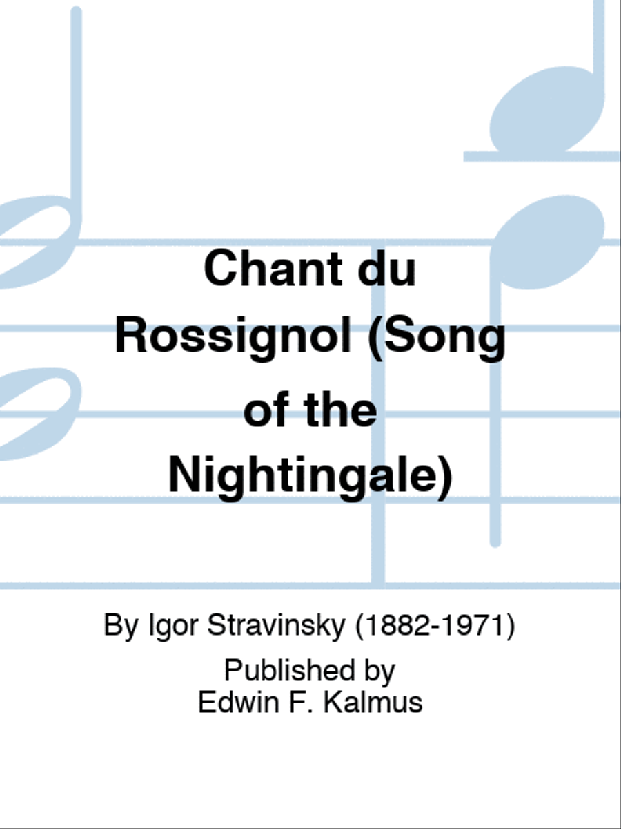Chant du Rossignol (Song of the Nightingale) Score scores gallery preview page 1