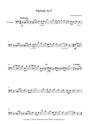 Melody In F - Anton Rubinstein (Trombone)