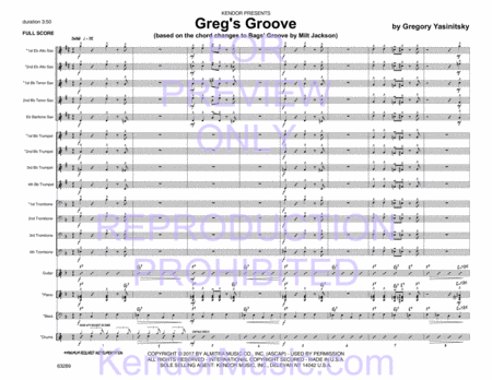 Greg's Groove (based on the chord changes to 'Bags' Groove' by Milt Jackson) image number null