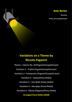 Book cover for Variations on a Theme by Paganini