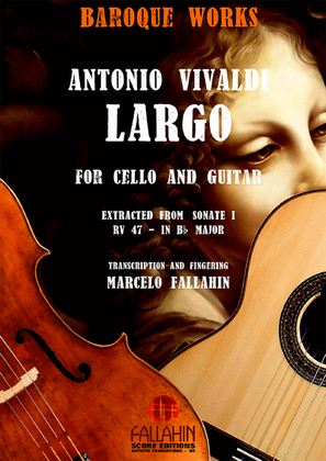 Book cover for LARGO (SONATE I - RV 47) - ANTONIO VIVALDI - FOR CELLO AND GUITAR