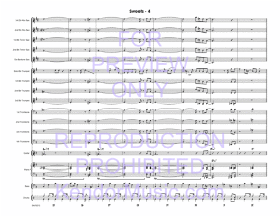 Sweets (Full Score) Jazz Ensemble scores gallery preview page 5