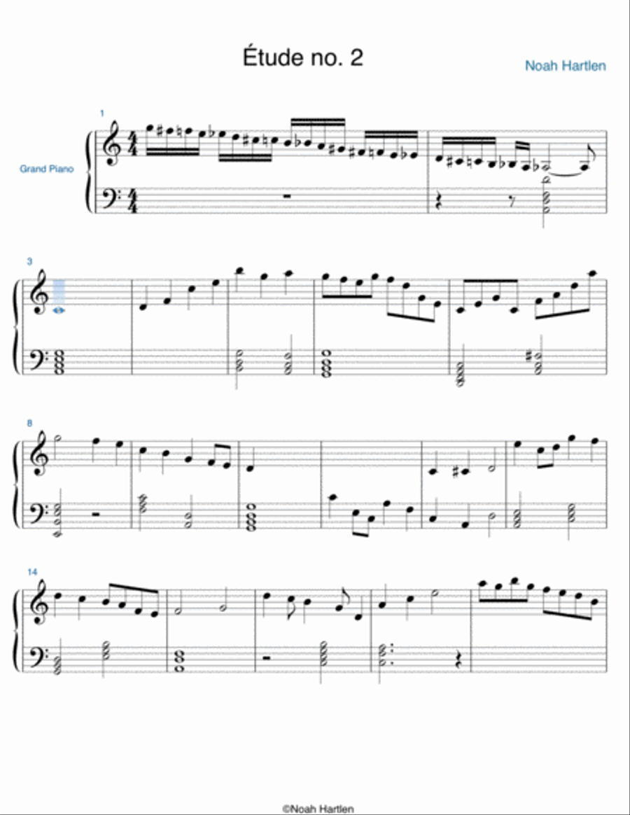 Etude no. 2 Piano Method scores gallery preview page 1