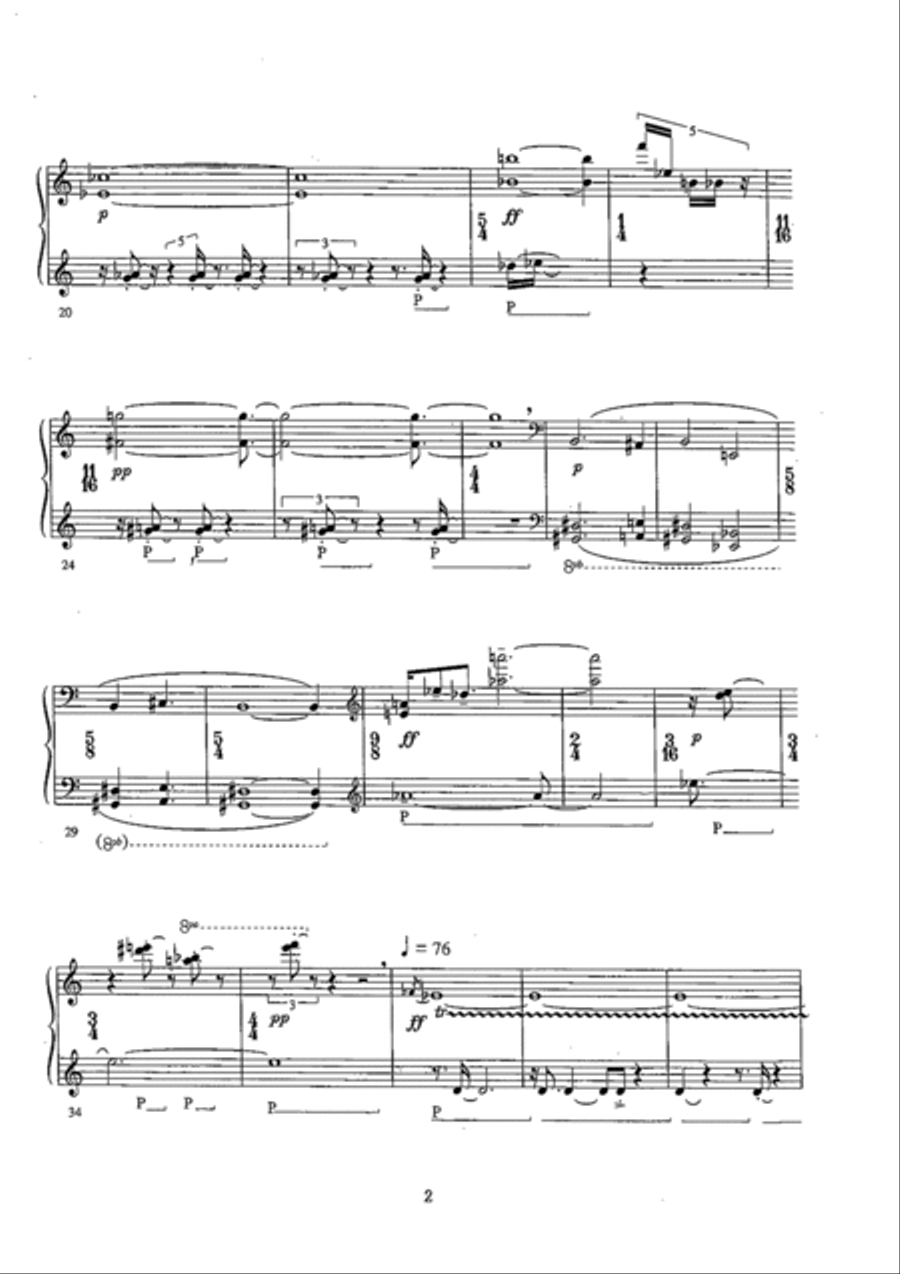 NORY for Piano (피아노 독주를 위한 놀이) Piano Solo scores gallery preview page 2