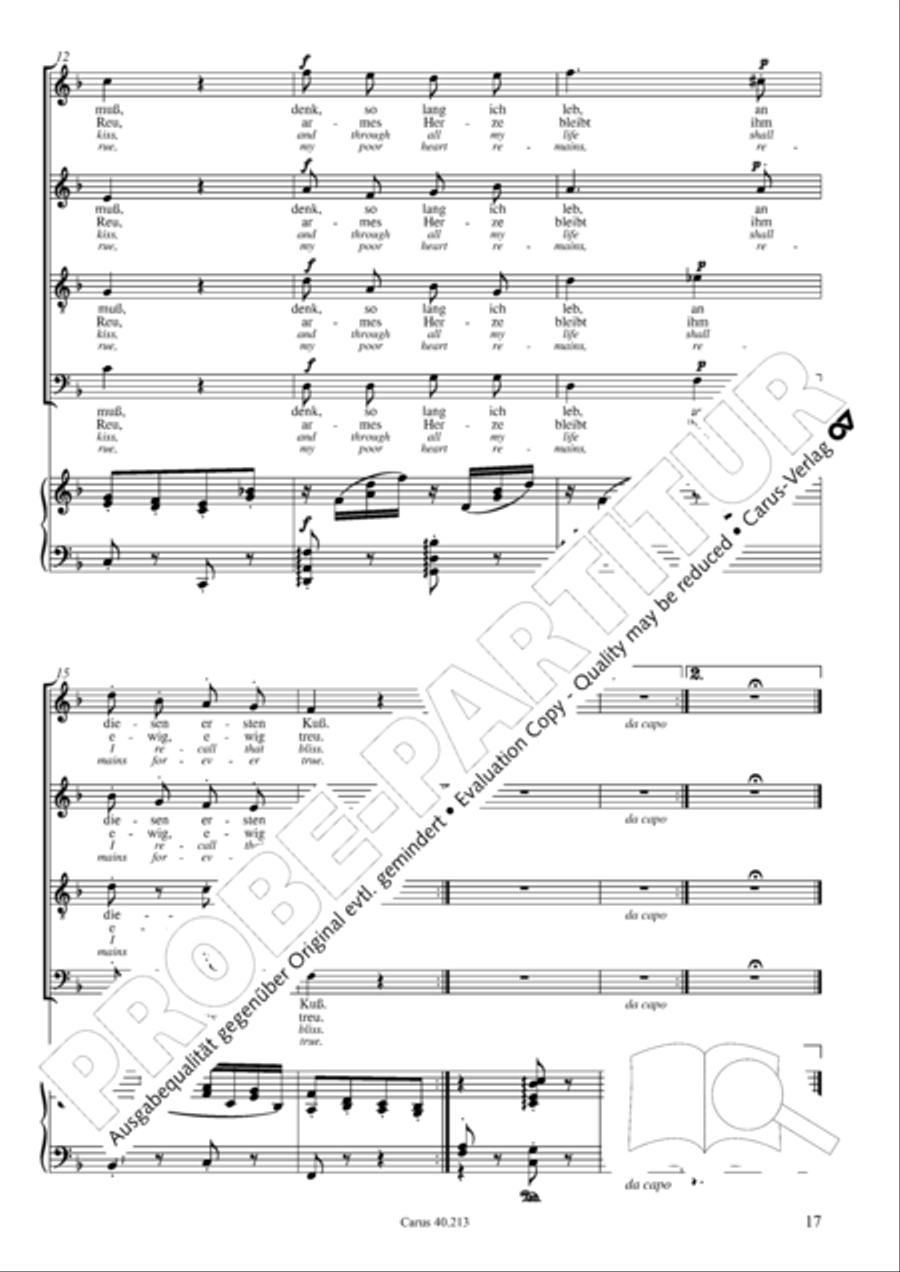 Zigeunerlieder op. 103 Zigeunerlieder op. 103 Choir scores gallery preview page 18