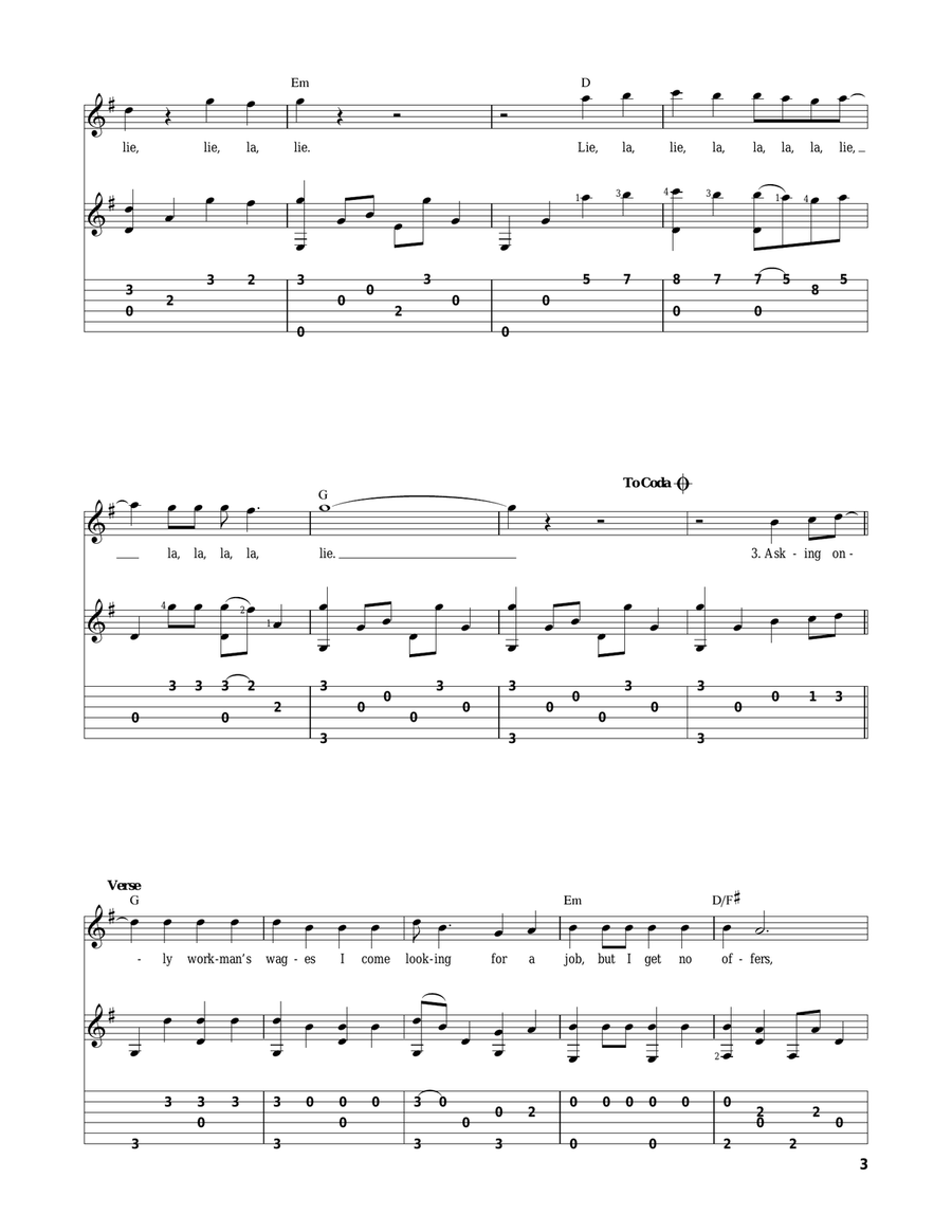 The Boxer Acoustic Guitar scores gallery preview page 3