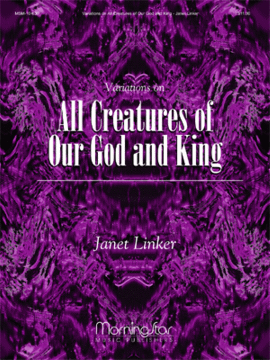 Variations on All Creatures of Our God and King Organ scores gallery preview page 1