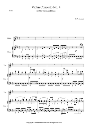 Violin Concerto No.4 in D major, K.218 (1st Movement)