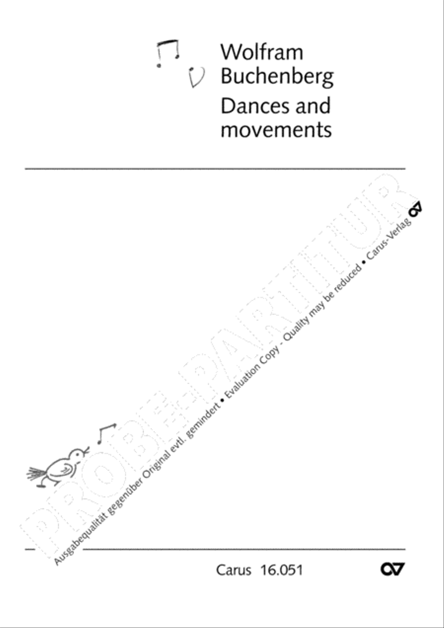 Dances and movements Clarinet scores gallery preview page 2