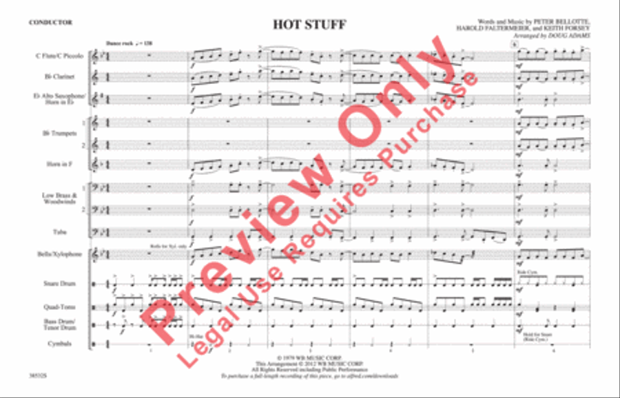 Hot Stuff Marching Band scores gallery preview page 2