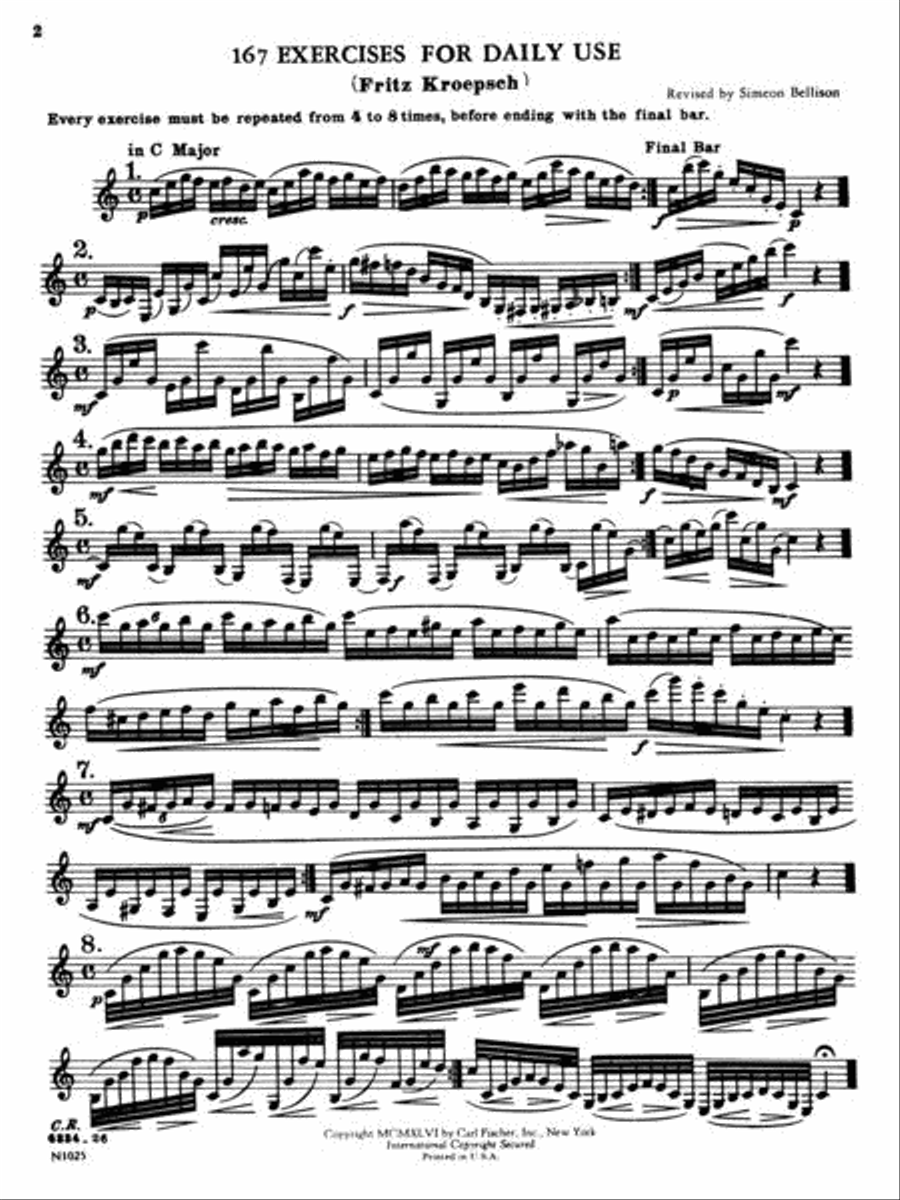 416 Progressive Daily Studies Clarinet scores gallery preview page 2