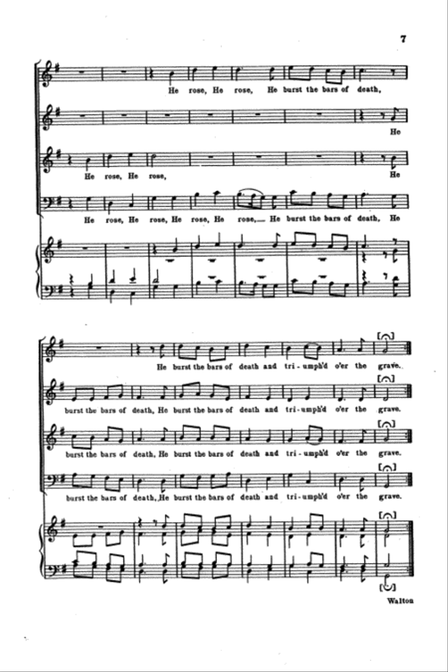 The Lord Is Risen 4-Part scores gallery preview page 6