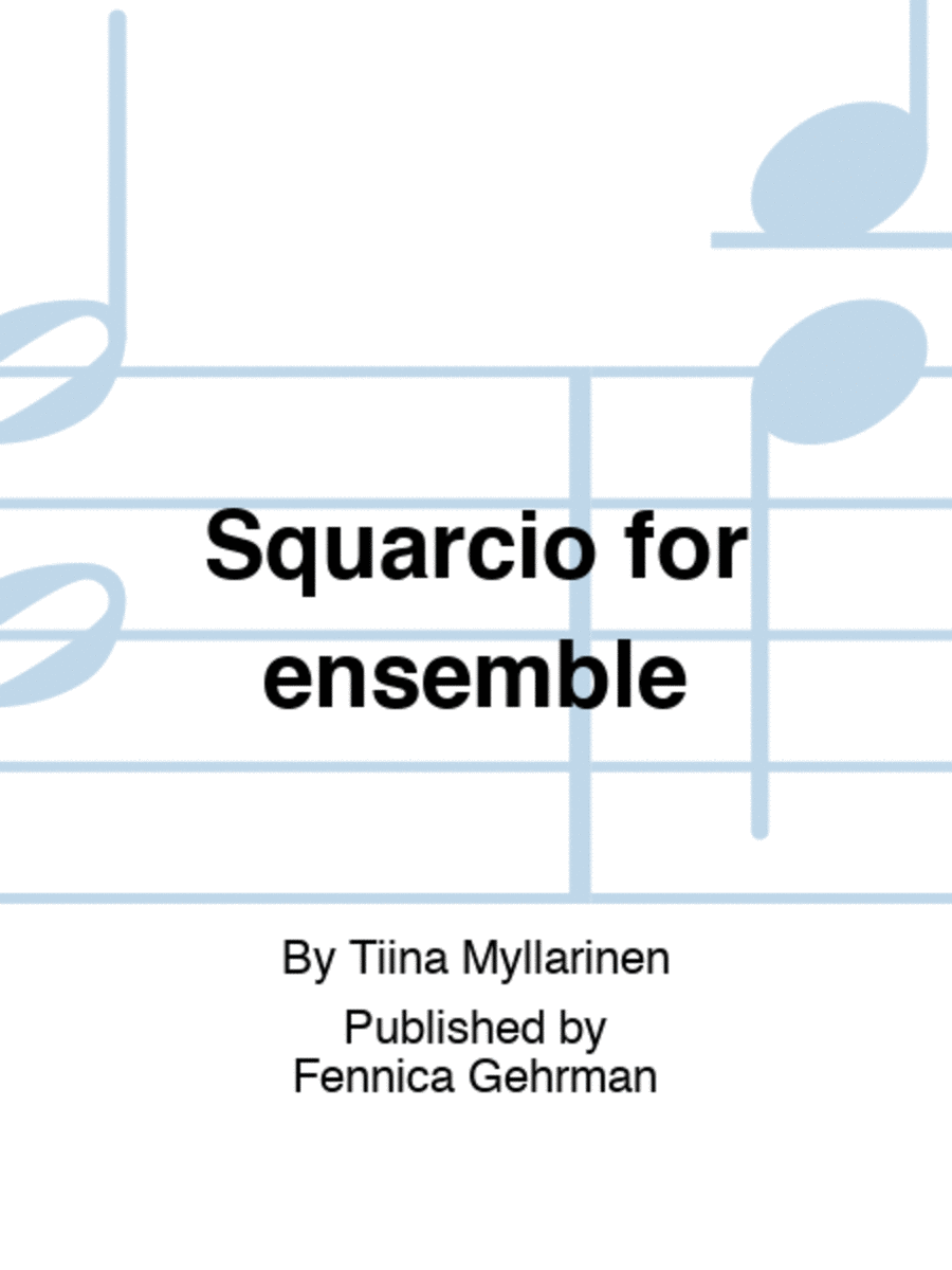 Squarcio for ensemble Study Score scores gallery preview page 1