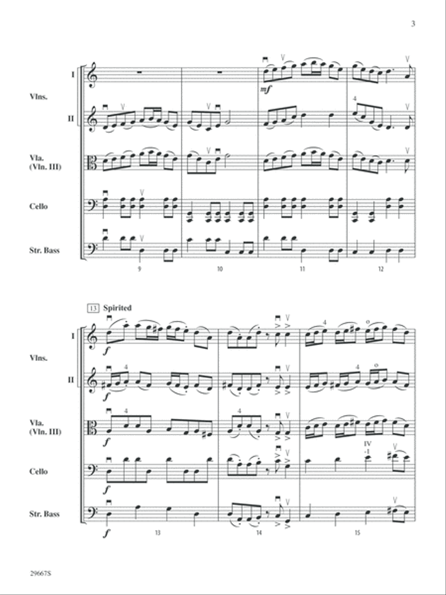 Dublin (A tribute to Dublin, Ohio and the Irish Festival): Score String Orchestra scores gallery preview page 3