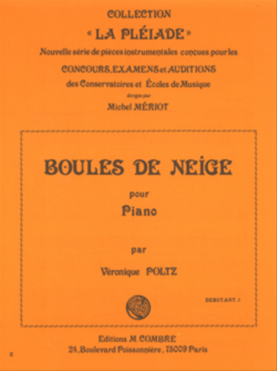 Boules de neige Boules de neige Piano Solo scores gallery preview page 1