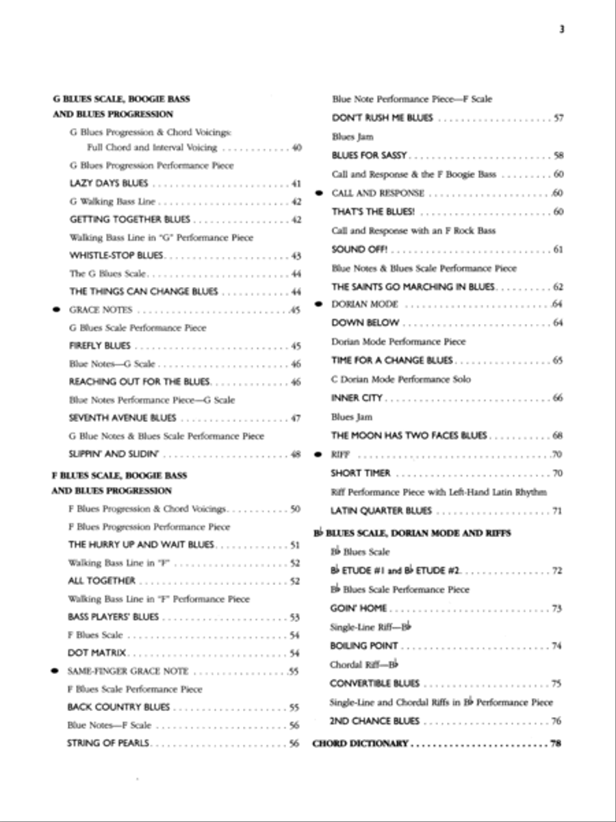 Alfred's Teach Yourself To Play Blues at the Keyboard - Book/Audio Piano Method scores gallery preview page 6