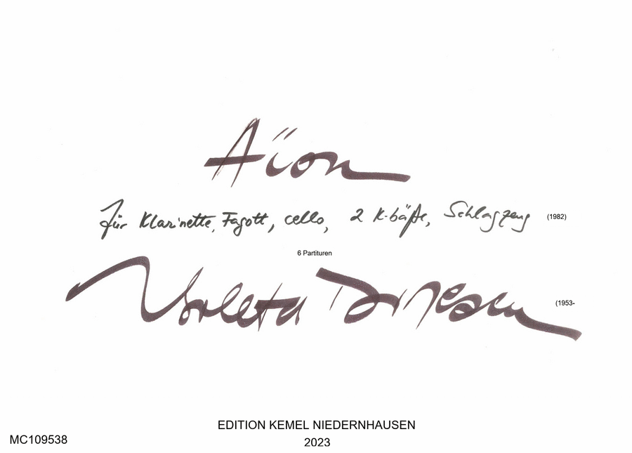 Aion Clarinet scores gallery preview page 1