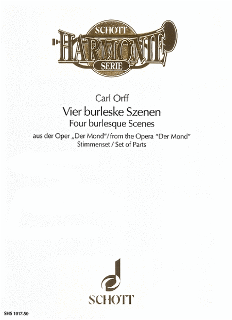 Burlesque Scenes 4 (der Mond) Set Concert Band scores gallery preview page 1