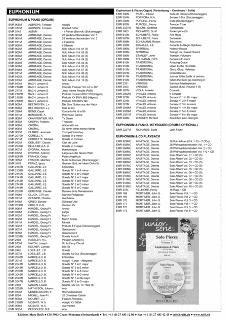 Sacred Music Volume 1 Euphonium scores gallery preview page 8