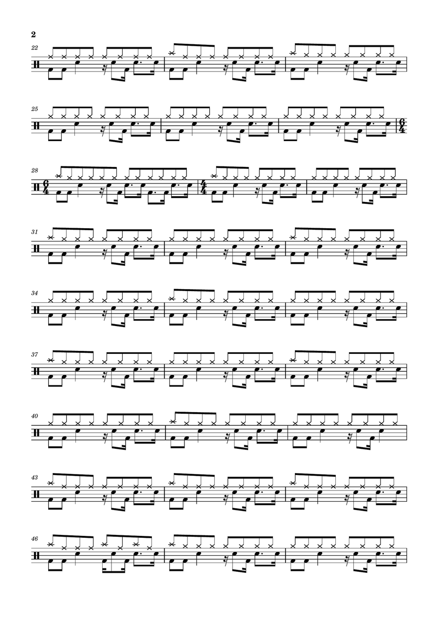 High Speed Drum Set scores gallery preview page 2