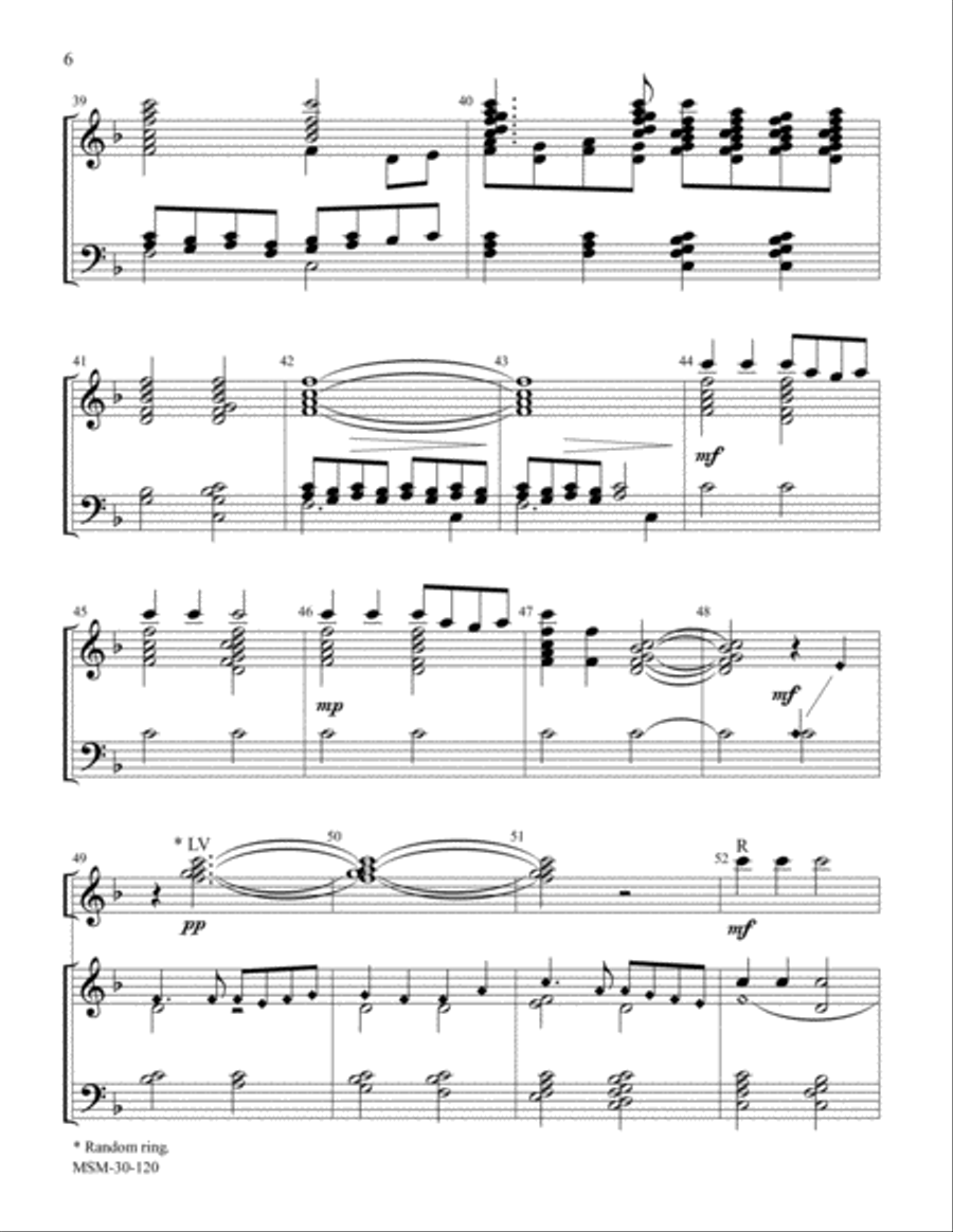 Once in Royal David's City Once in Royal David's City Handbell Choir scores gallery preview page 4