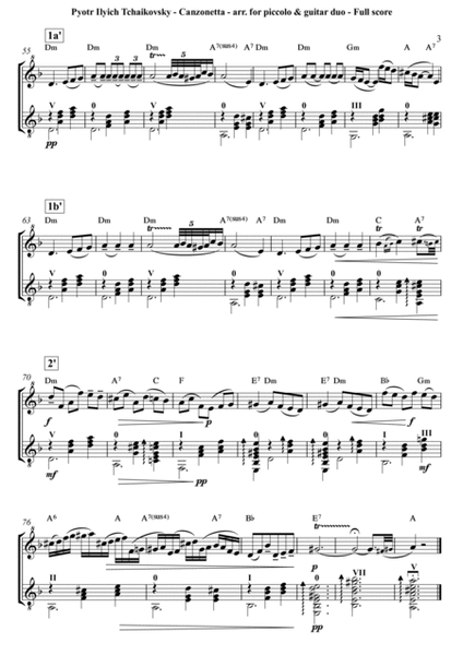 Tchaikovsky (Pyotr Ilyich) - Canzonetta (the 2nd movement of Tchaikovsky's Concerto in D for violin image number null