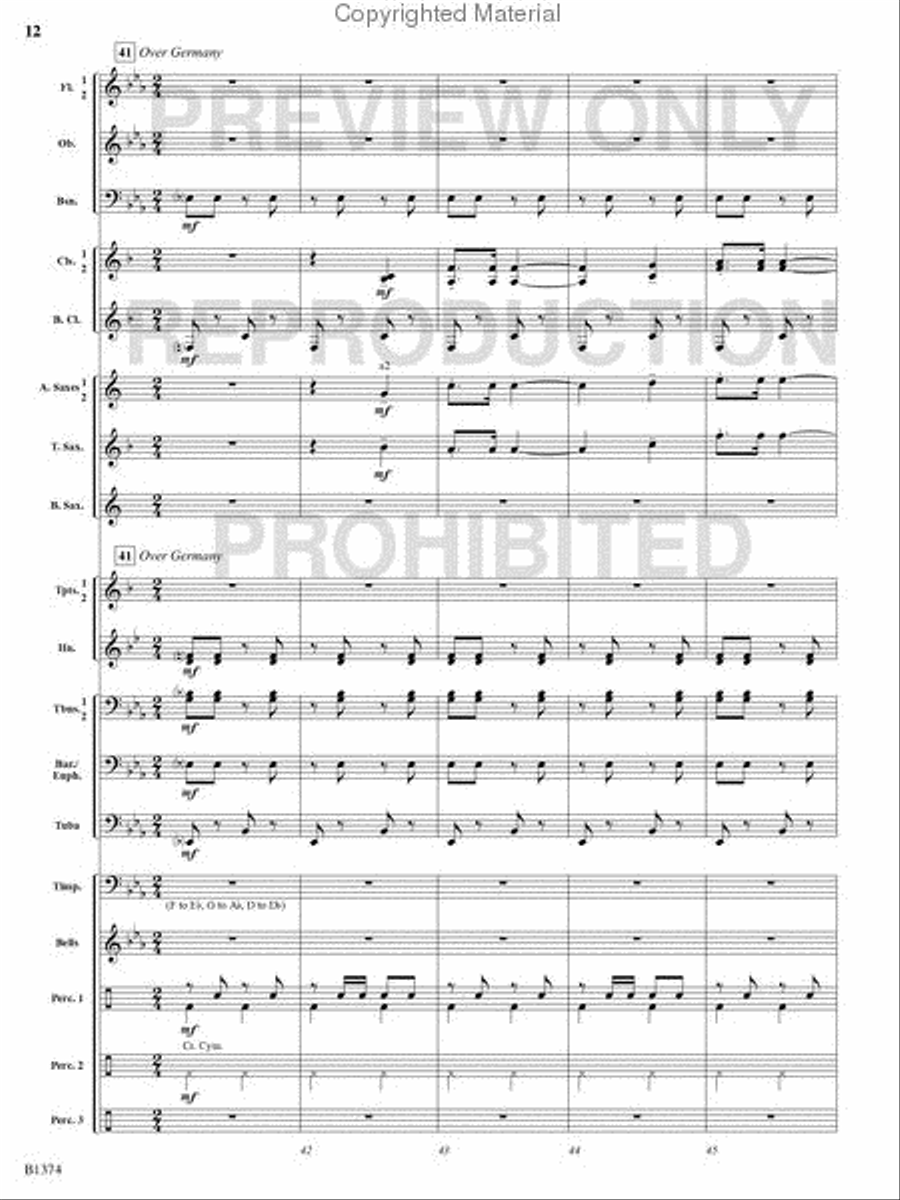 A Stowaway on Santa's Sleigh Concert Band scores gallery preview page 11