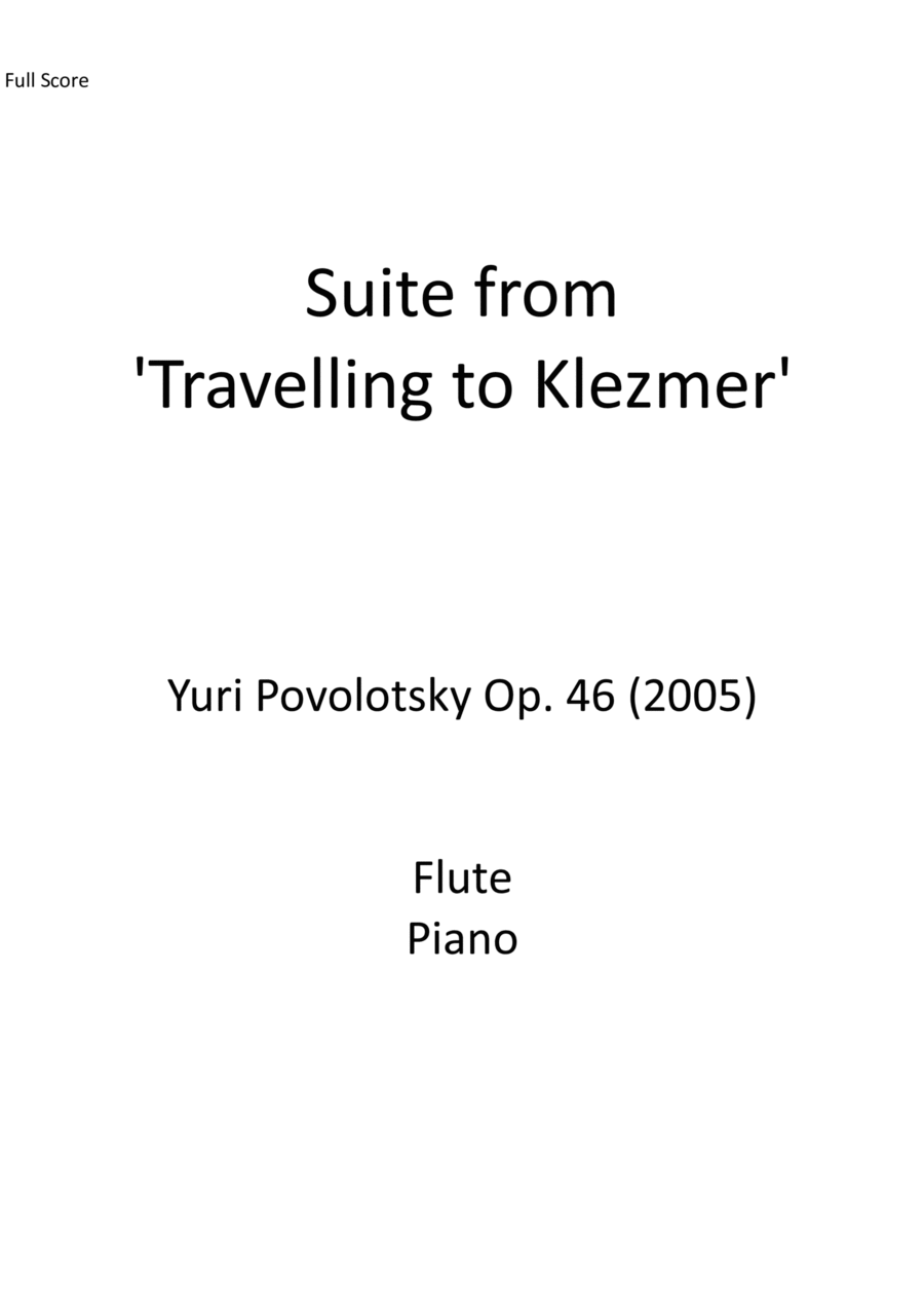 Suite from Travelling to Klezmer Flute scores gallery preview page 1