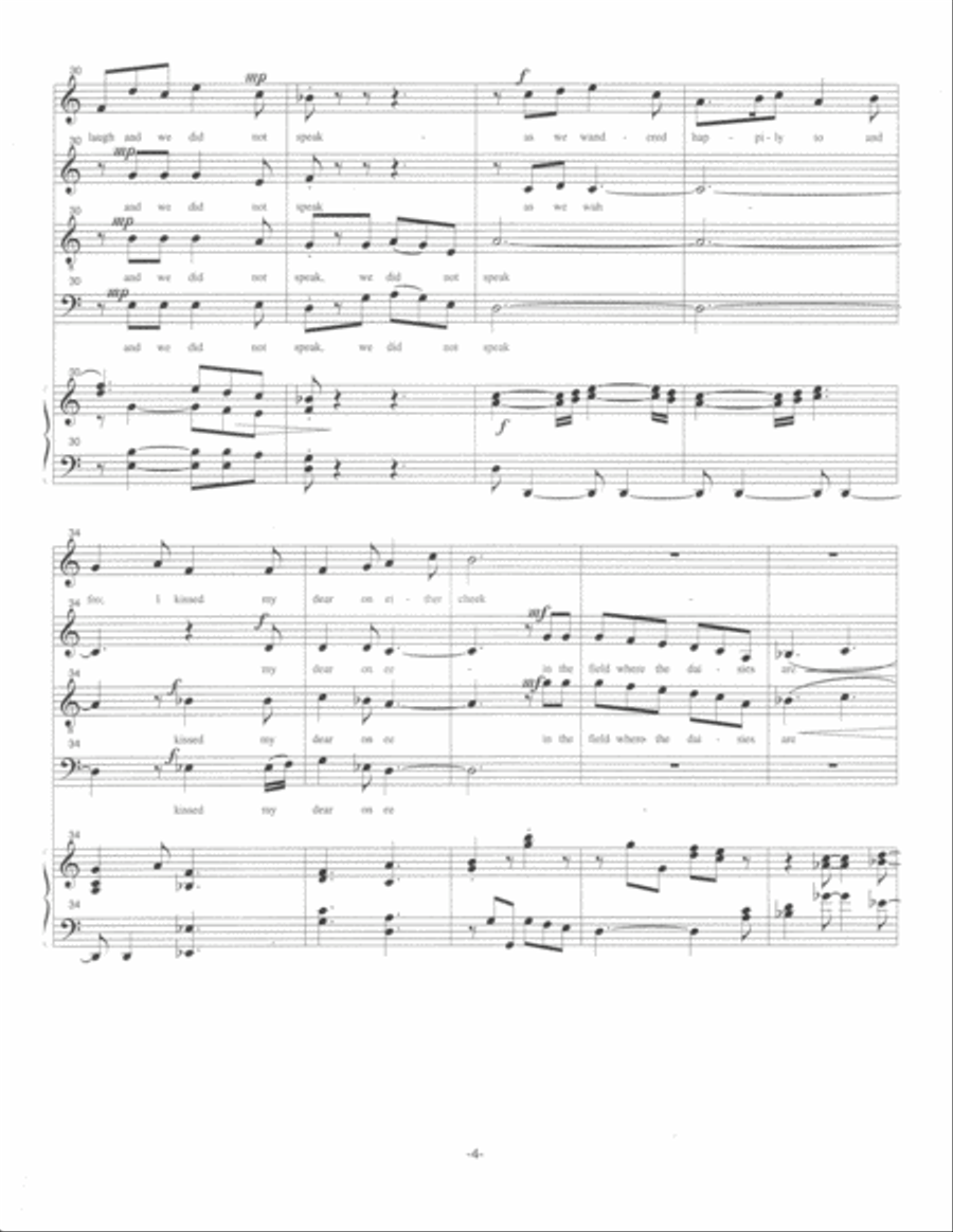 The Daisies 4-Part scores gallery preview page 5